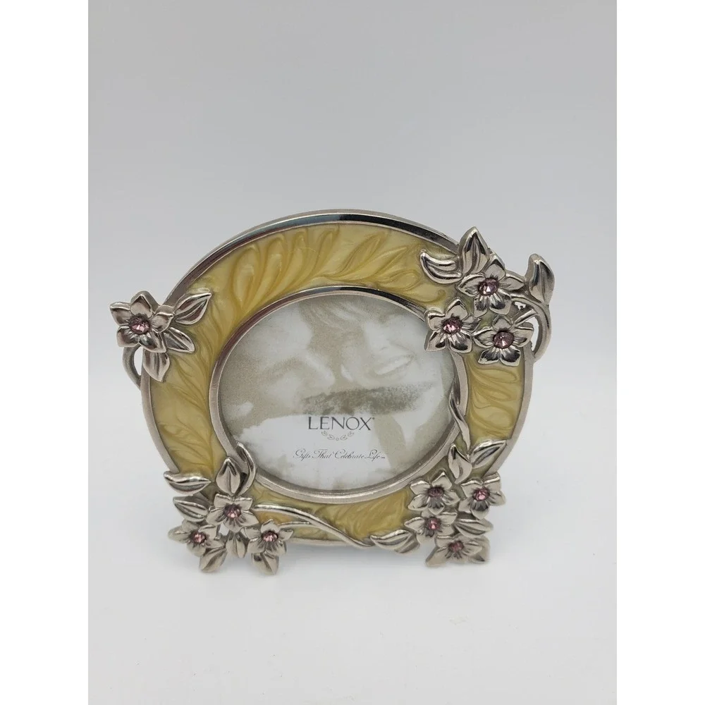 Vintage Lenox Jewel Collection Miniature Floral Picture Frame